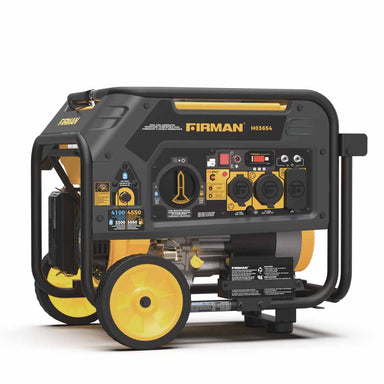 Firman H03654 Dual Fuel 4550W Generator Left and Front View