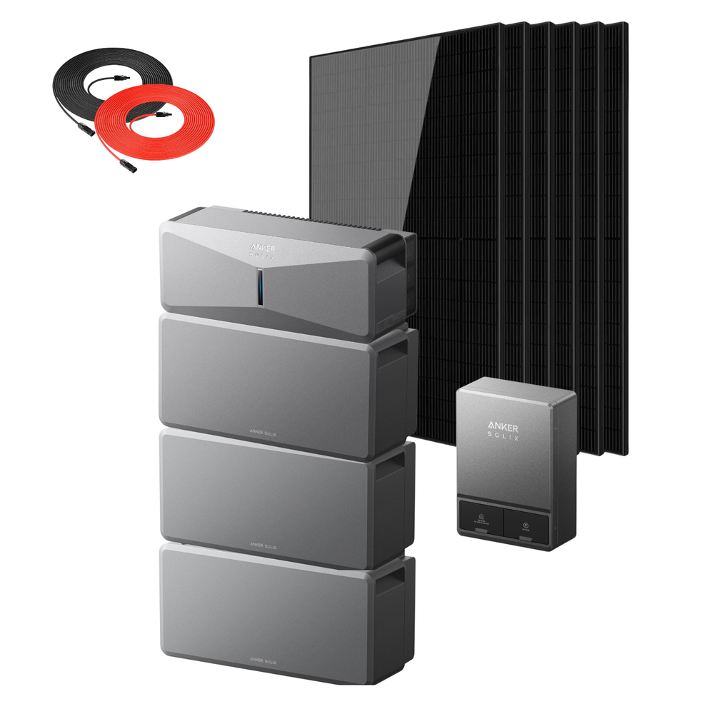 Anker SOLIX E10 Smart Hybrid Whole-Home Backup System | 6-30kWh LiFePO4 Battery | 10-30kW Turbo Output | 9kW Solar Input | Smart Grid & Storm-Guard