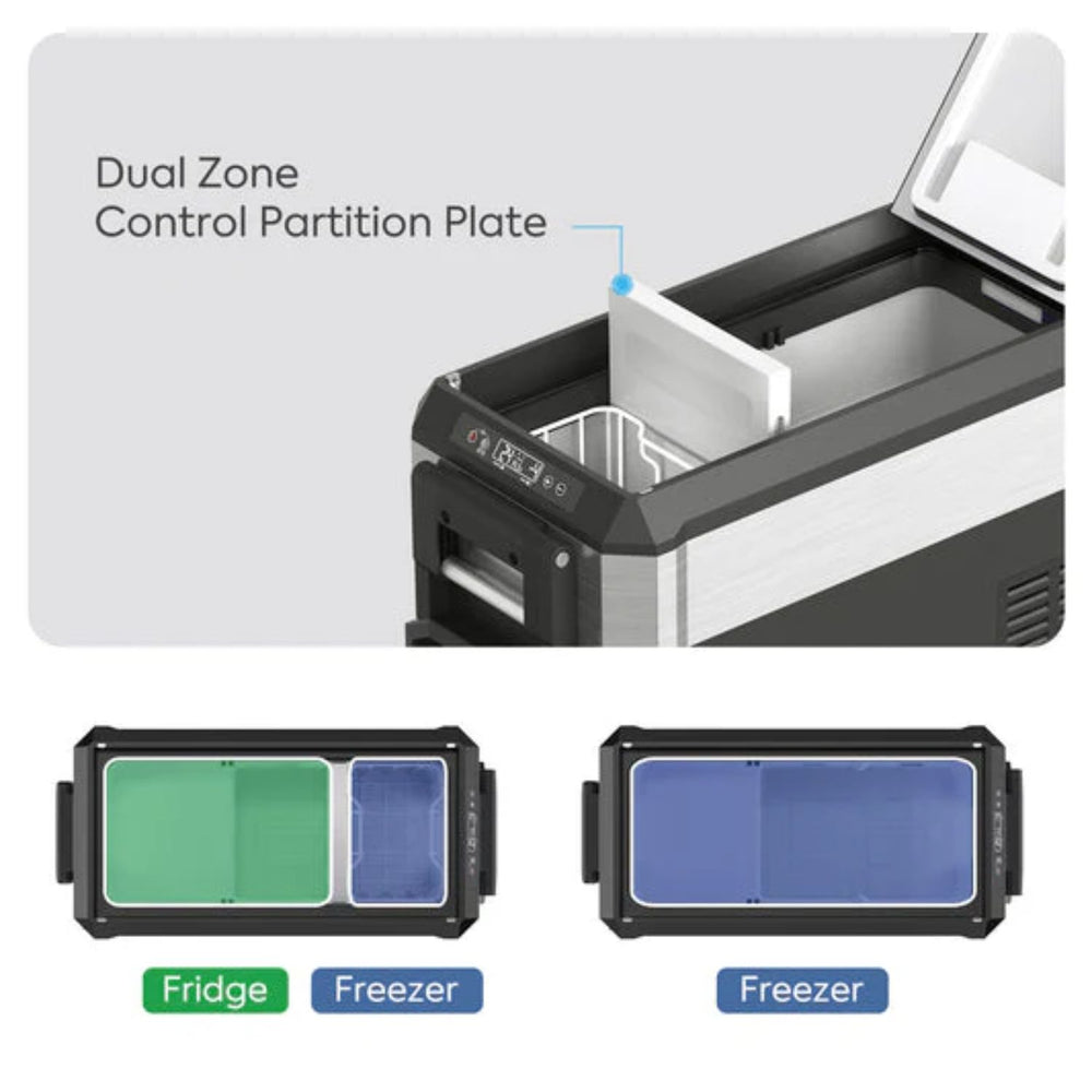 ICECO JP40 40 LT Pro Dual Zone Wheeled Portable Freezer With Cover