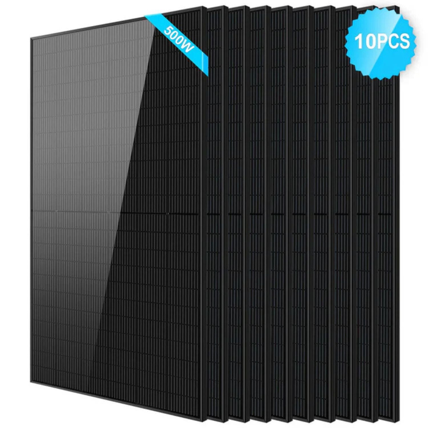 10 pcs SunGold Power 500W Mono Black Solar Panel 