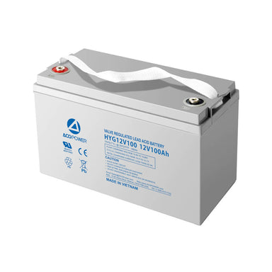 12-100Ah Rechargeable Gel Deep Cycle 12V 100 Ah Battery with Button Style Terminals