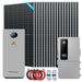 12kW hybrid kit with 18 x 590W silver-frame panels, one PowerMax battery, inverter, solar cables and PV breakers