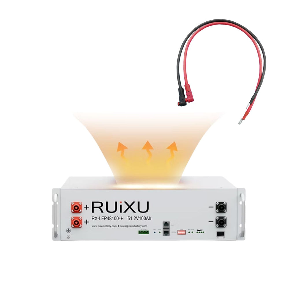RUiXU RX-LFP48100 51.2V Server Rack Batteries | 5.12kWh Standard & Self-Heating Models