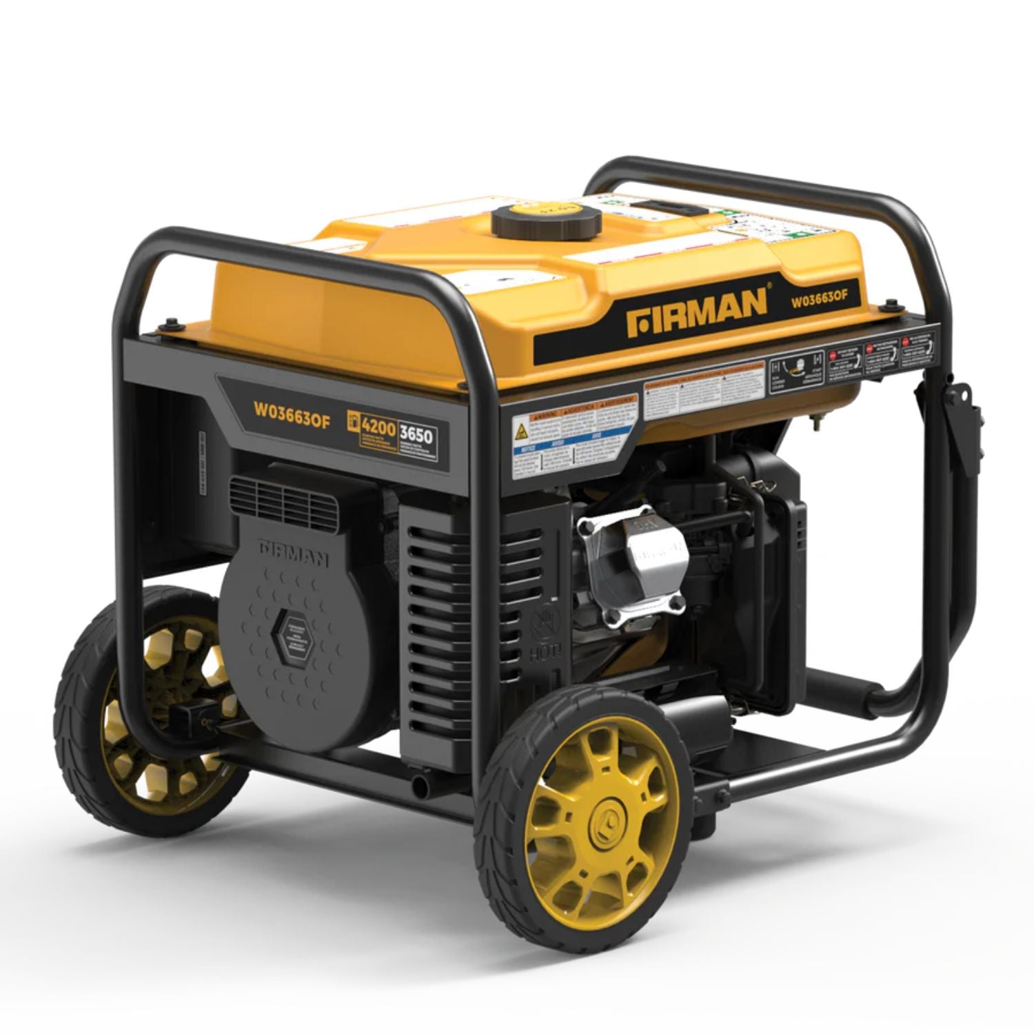 Firman W03663OF Gasoline 3650W/4500W Inverter Open Frame Portable Generator | Remote Start | CO Alert | EPA & CARB Approved