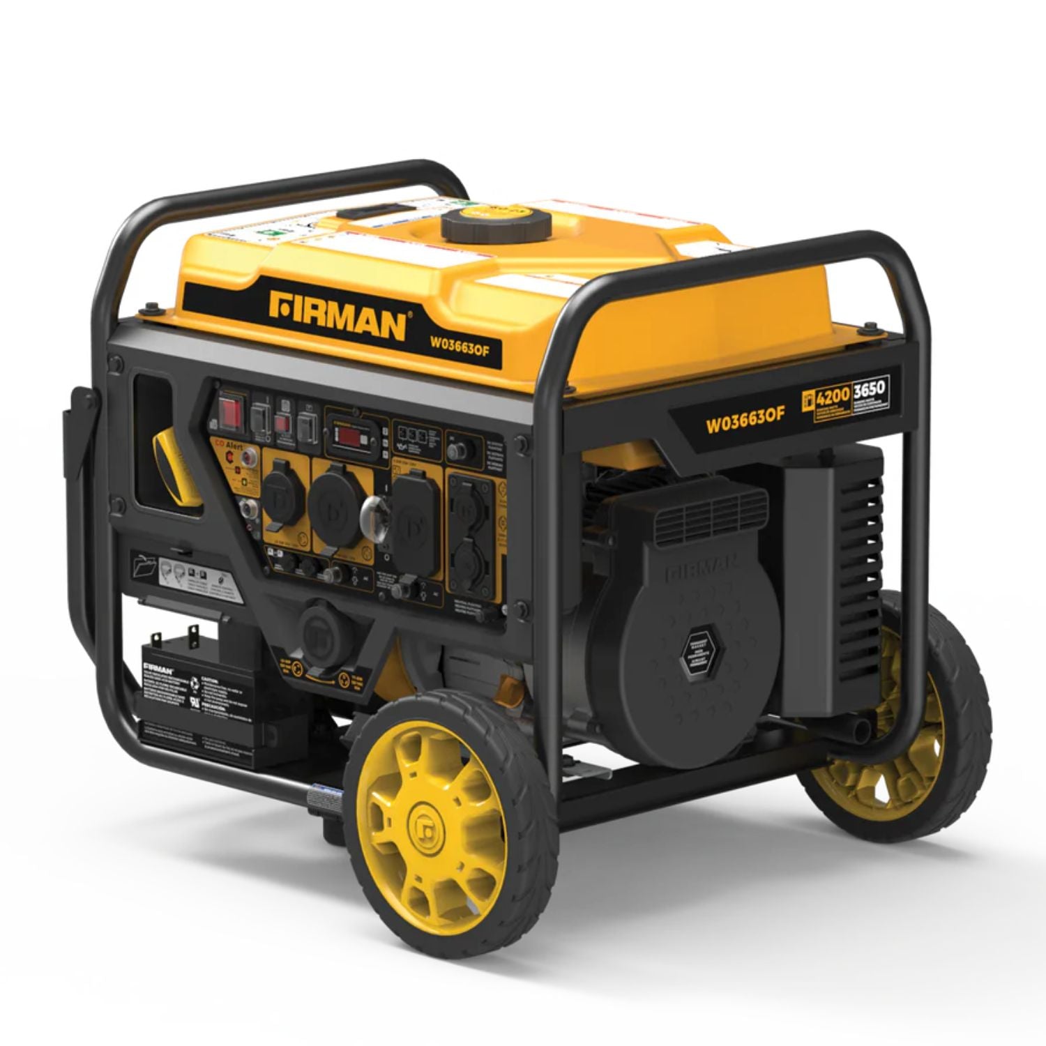 Firman W03663OF Gasoline 3650W/4500W Inverter Open Frame Portable Generator | Remote Start | CO Alert | EPA & CARB Approved