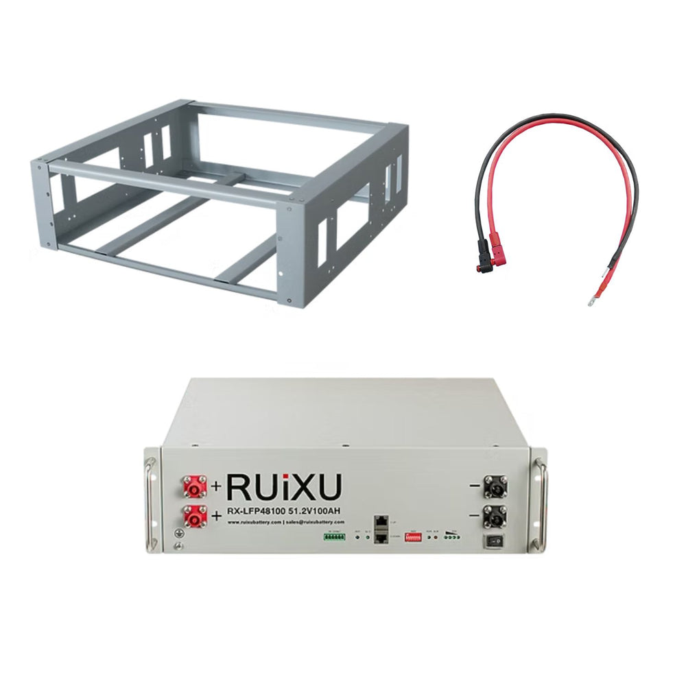 RUiXU RX-LFP48100 51.2V Server Rack Batteries | 5.12kWh Standard & Self-Heating Models