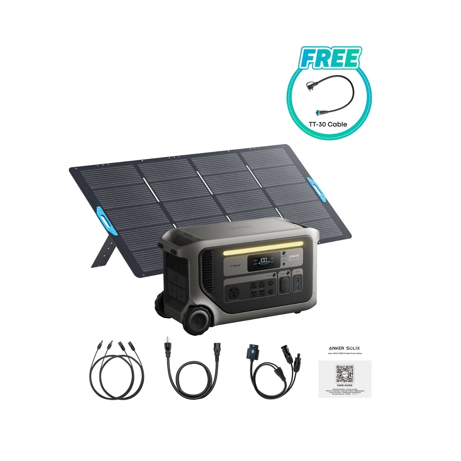 Anker SOLIX F3000 Portable Power Station | 3072Wh | 3600W | 2400W Solar Input