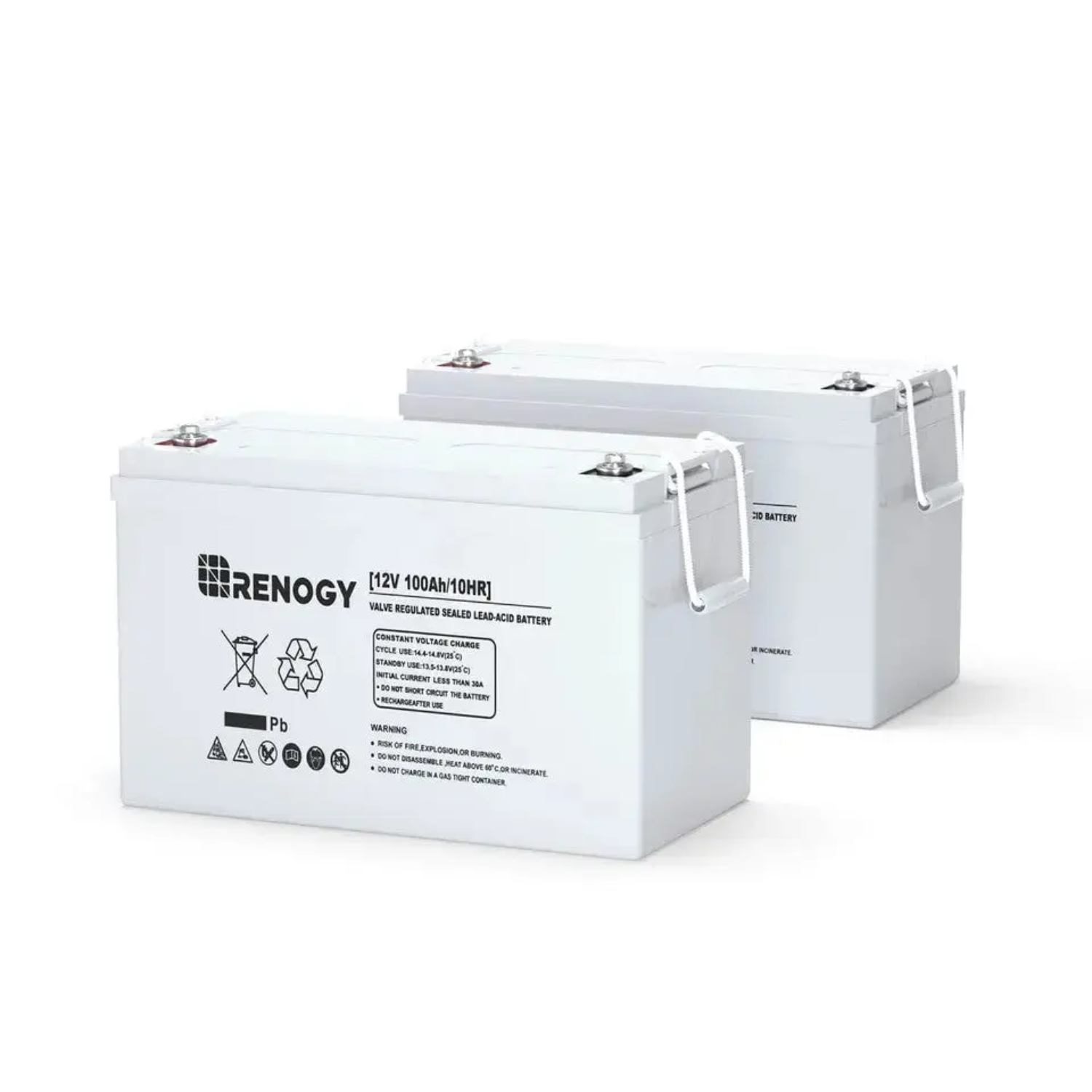 Renogy Two 100Ah 12V Cycle AGM Battery