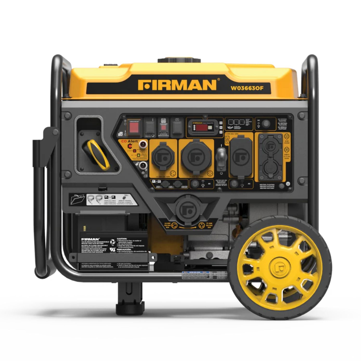 Firman W03663OF Gasoline 3650W/4500W Inverter Open Frame Portable Generator | Remote Start | CO Alert | EPA & CARB Approved