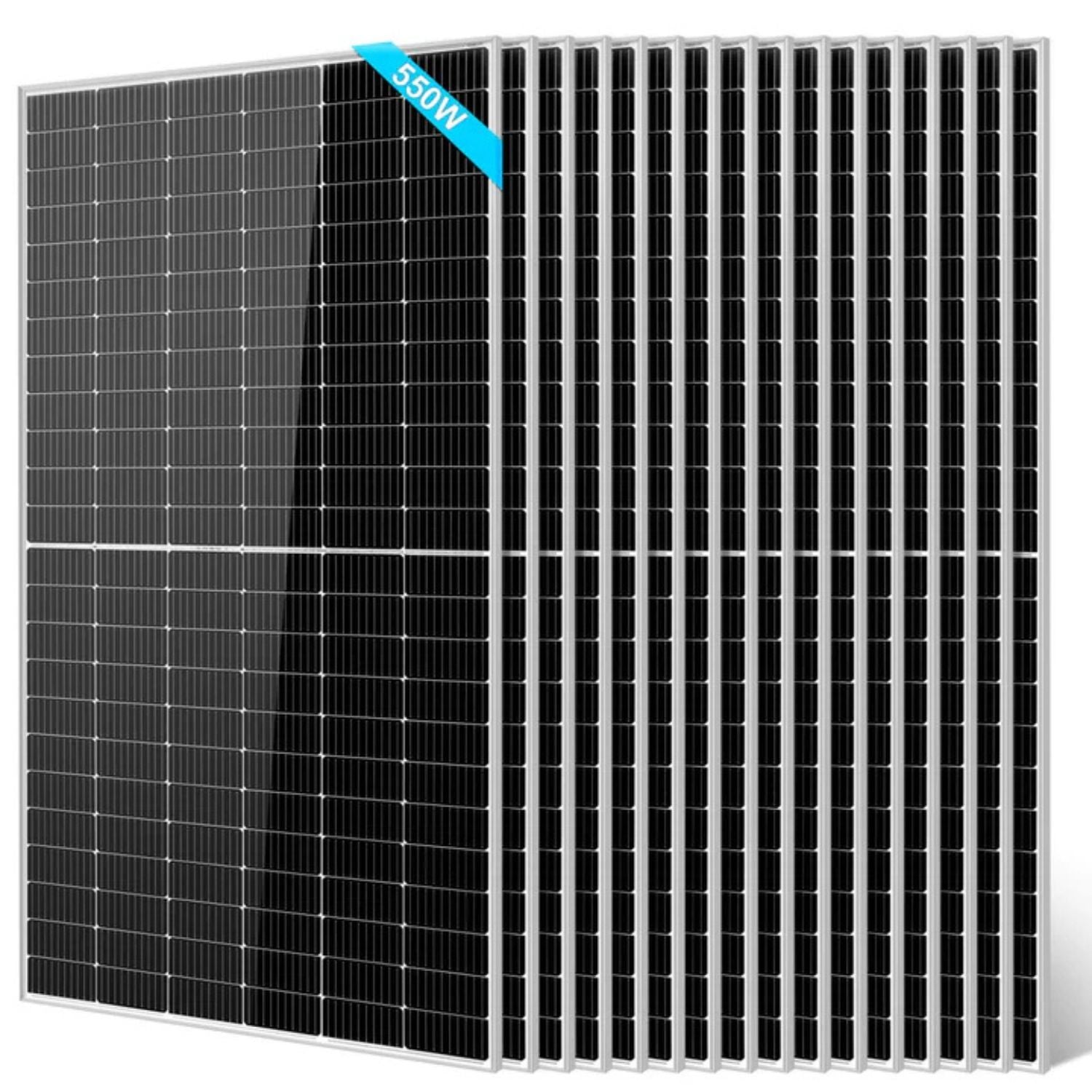 16 Pcs SunGold 550 Watt Monocrystalline Solar Panel