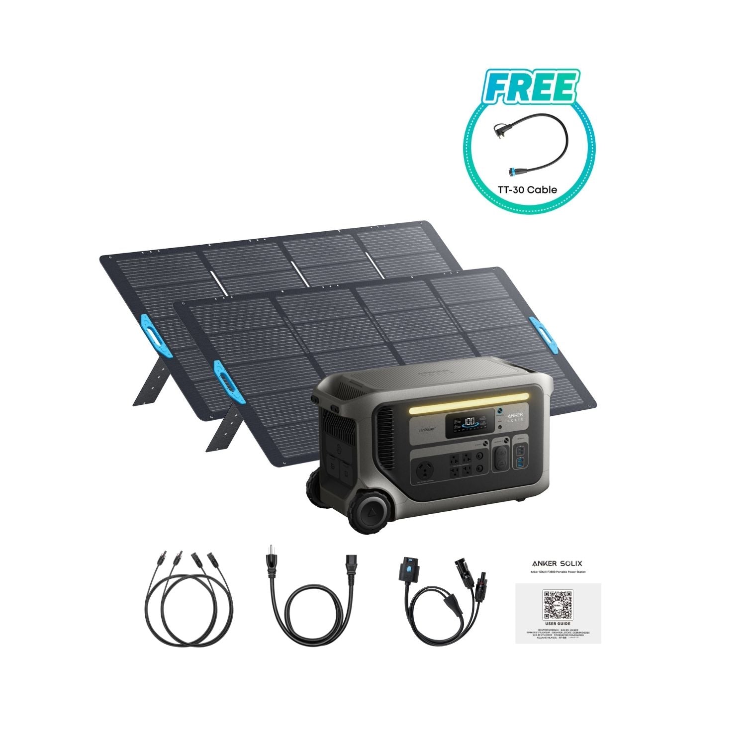 Anker SOLIX F3000 Portable Power Station | 3072Wh | 3600W | 2400W Solar Input