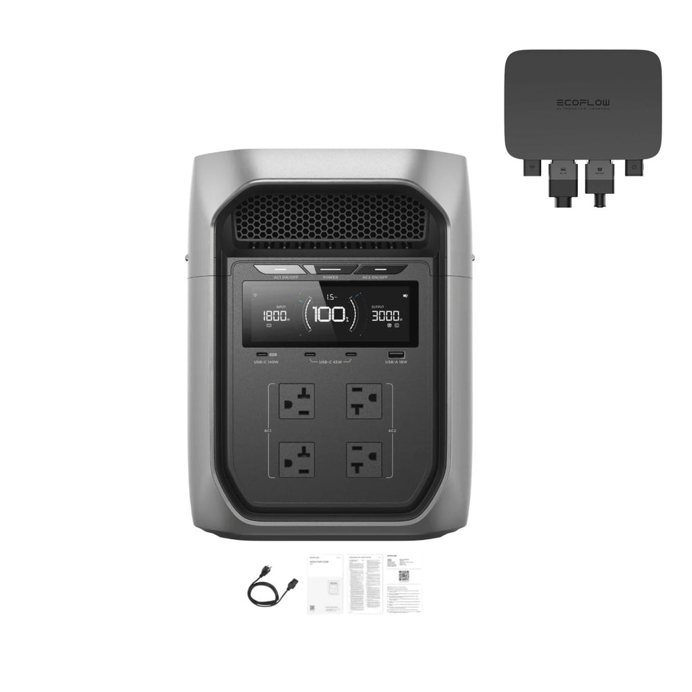 EcoFlow DELTA 3 Max Plus Portable Power Station | 2048Wh | 3000W | 1000W Solar Input