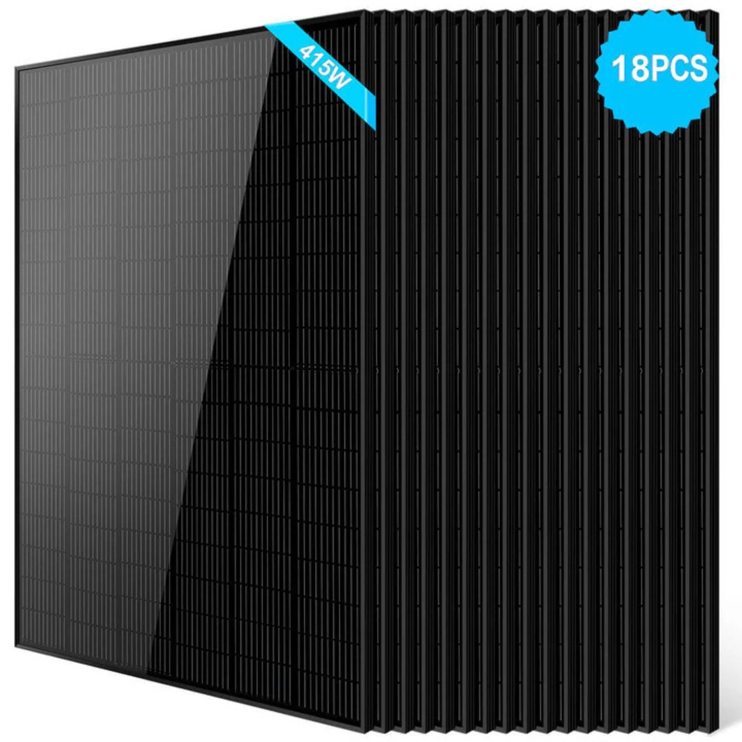 18 pcs SunGold Power 415W Mono Black Solar 