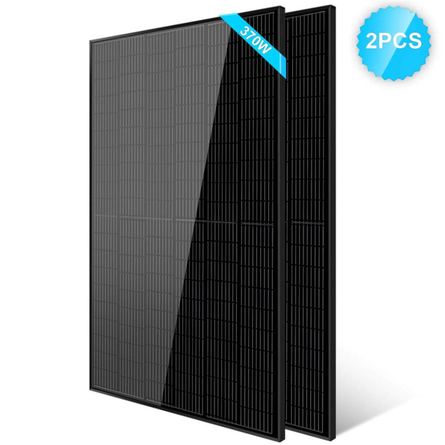 SunGold Power 370 Watt Monocrystalline Black Solar Panel