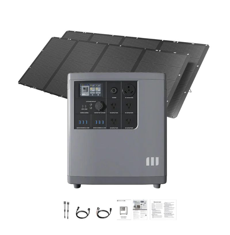Mango Power E Home Backup and Portable Power Station | 3533Wh | 3000W | 2000W Solar Input