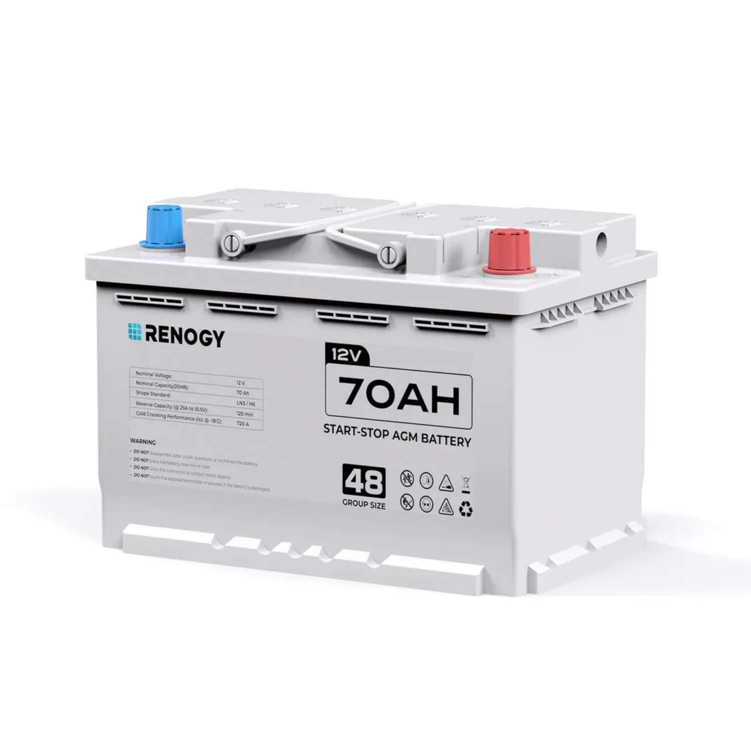 Renogy 70A 12V Cycle AGM Battery

