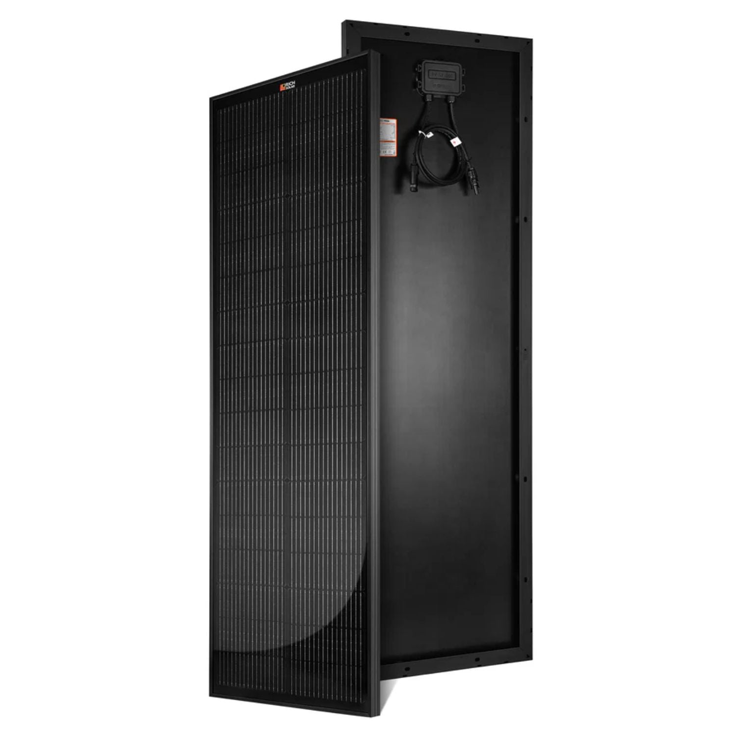 Rich Solar MEGA 100 SLIM 100 Watt Slim Solar Panel | Compact 12V Off-Grid Narrow Solar Panel for Vans, Overlanders, Boats | 25-Year Output Warranty
