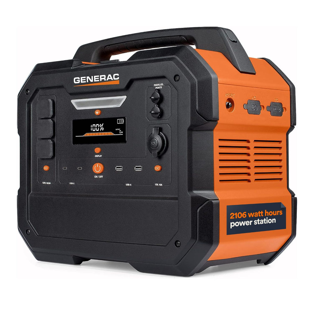 Generac GB2000 Portable Power Station | 2106Wh | 1600W | 468W Solar Input