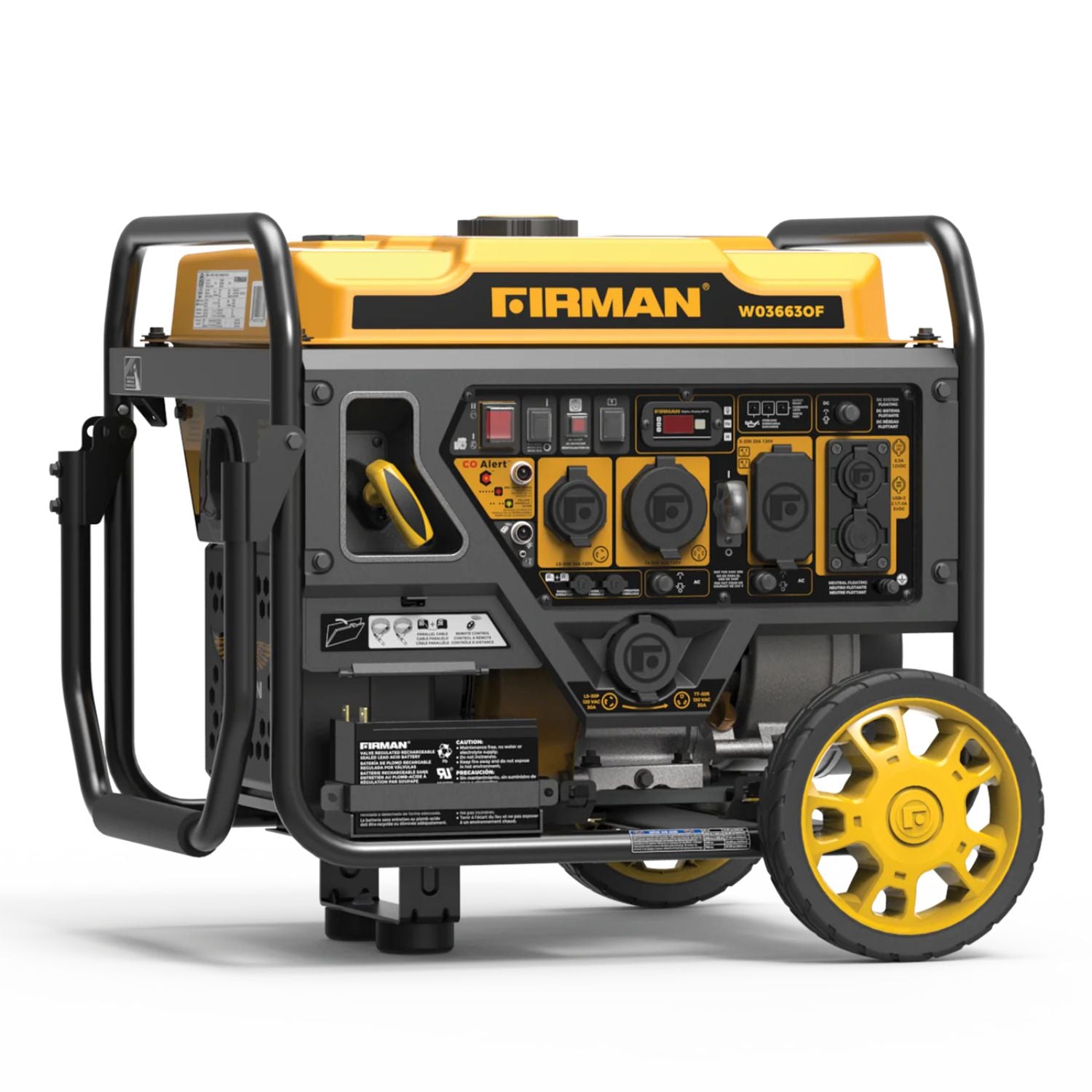 Firman W03663OF Gasoline 3650W/4500W Inverter Open Frame Portable Generator | Remote Start | CO Alert | EPA & CARB Approved