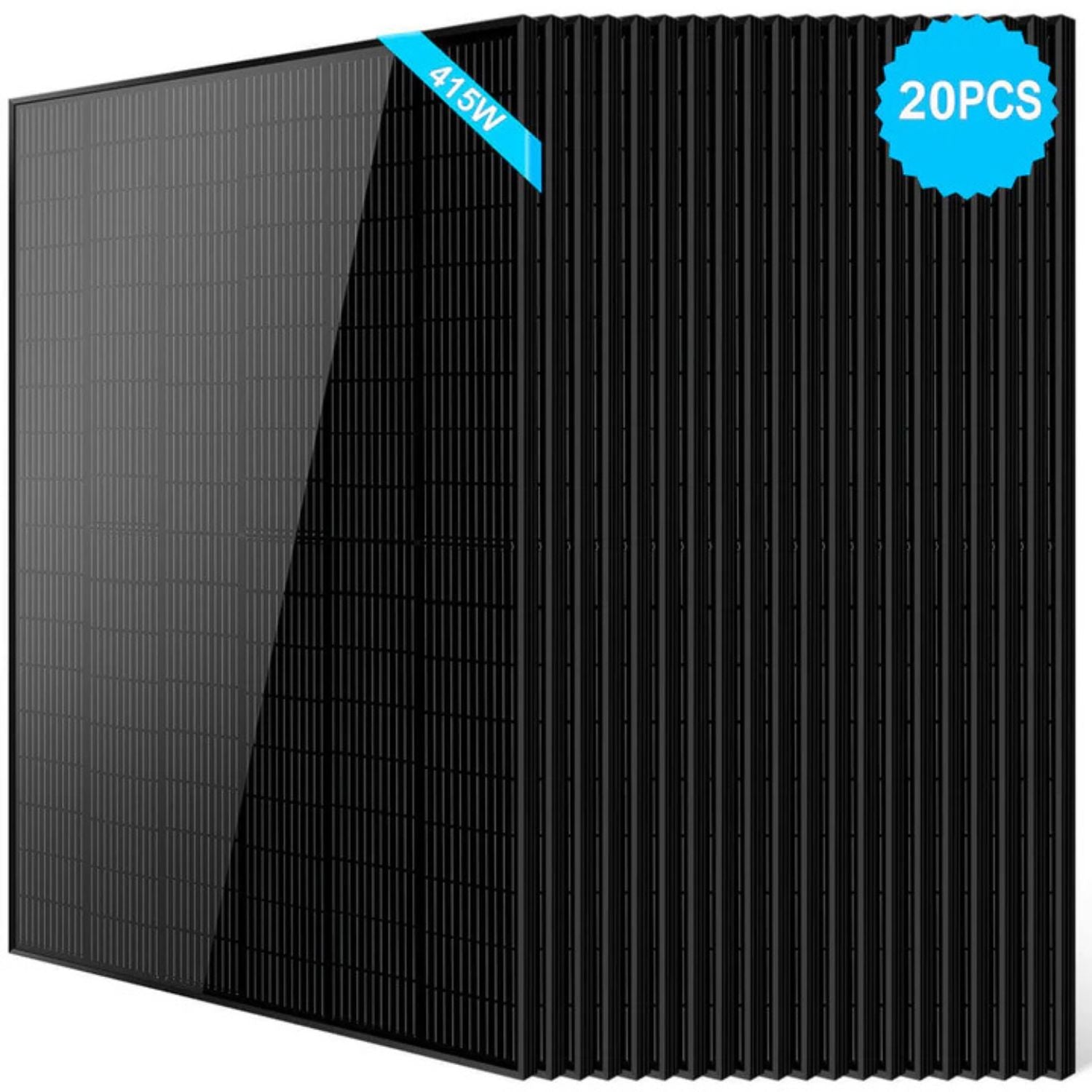 20 pcs SunGold Power 415W Mono Black Solar 