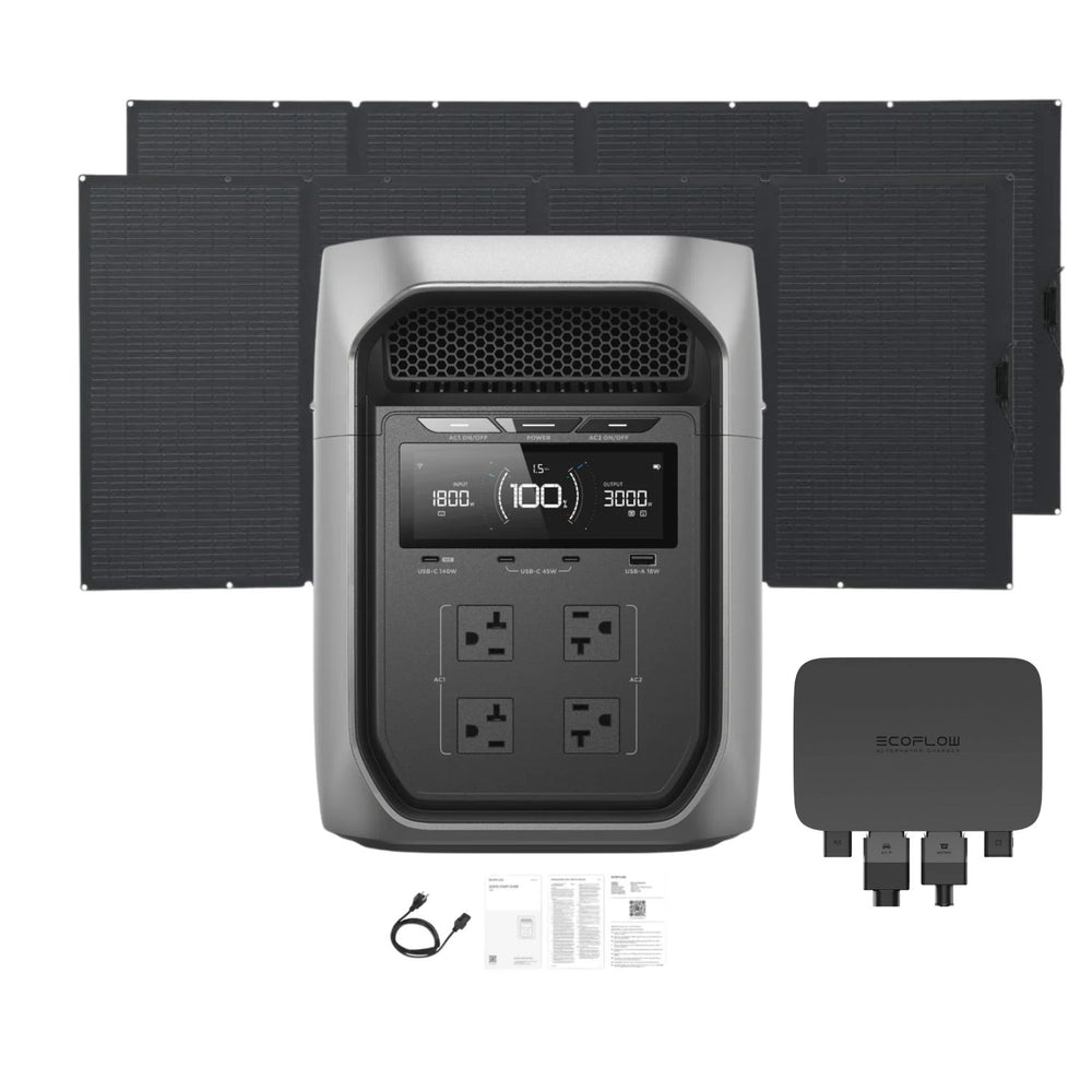 EcoFlow DELTA 3 Max Plus Portable Power Station | 2048Wh | 3000W | 1000W Solar Input