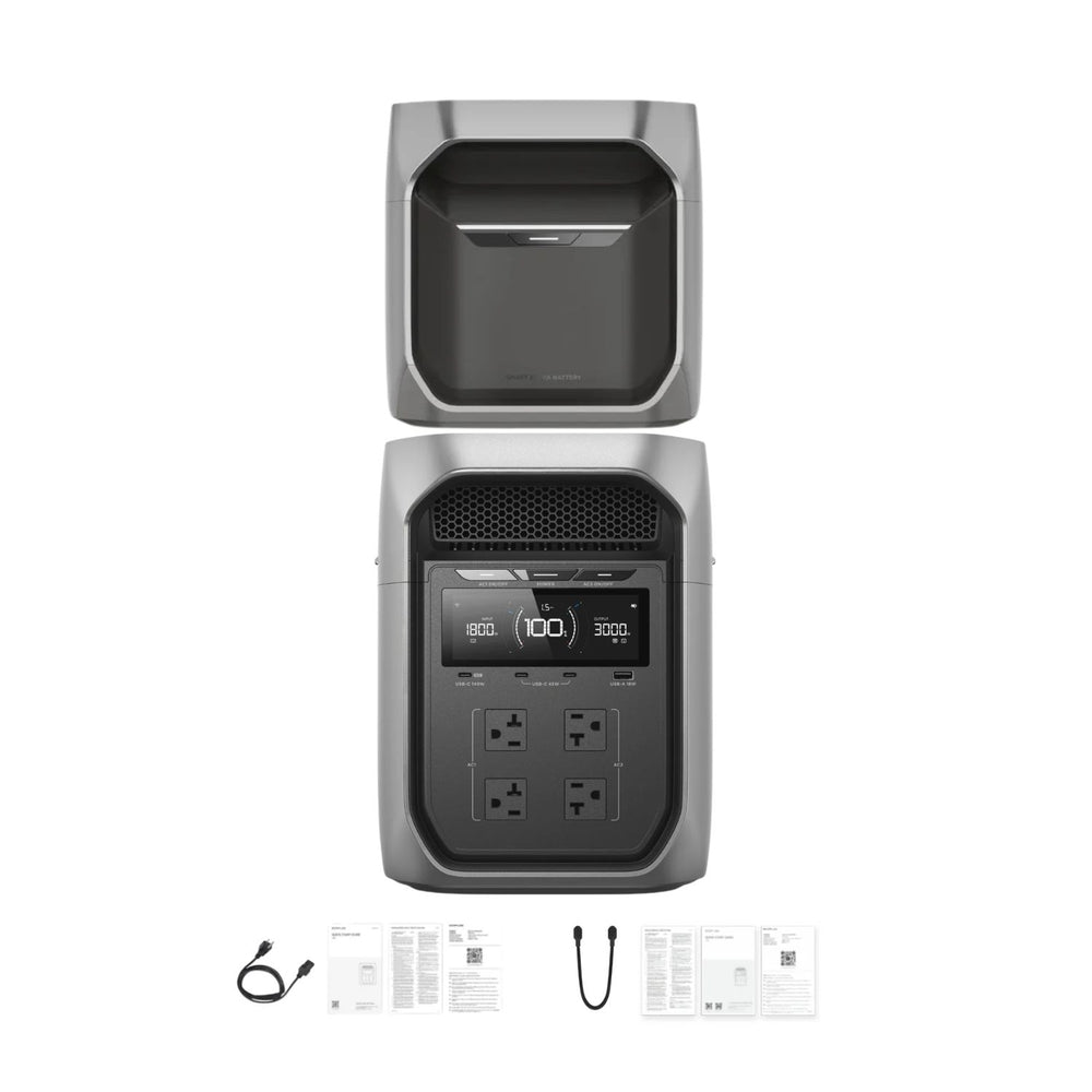 EcoFlow DELTA 3 Max Plus Portable Power Station | 2048Wh | 3000W | 1000W Solar Input