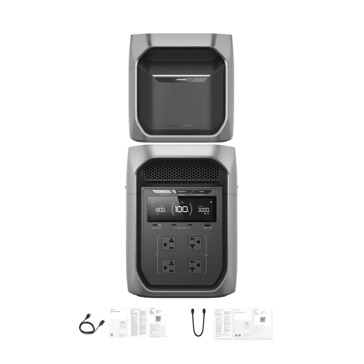 EcoFlow DELTA 3 Max Plus Portable Power Station | 2048Wh | 3000W | 1000W Solar Input