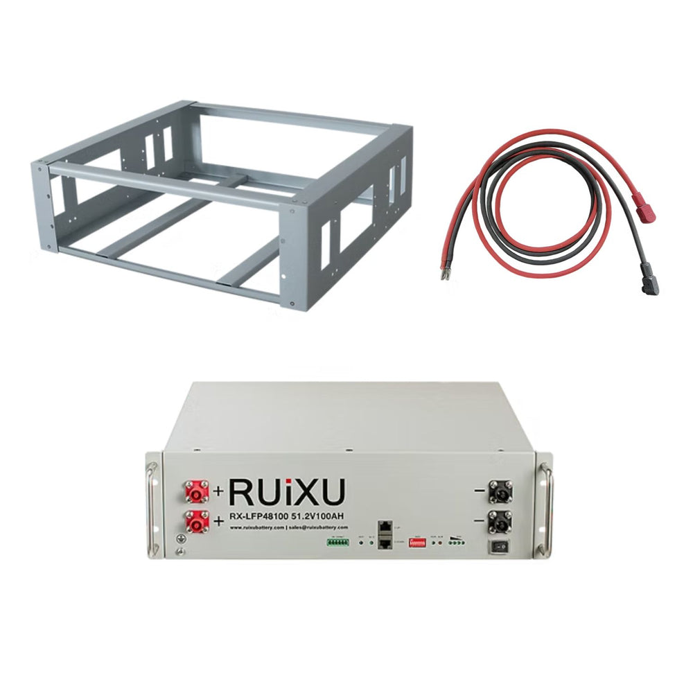 RUiXU RX-LFP48100 51.2V Server Rack Batteries | 5.12kWh Standard & Self-Heating Models