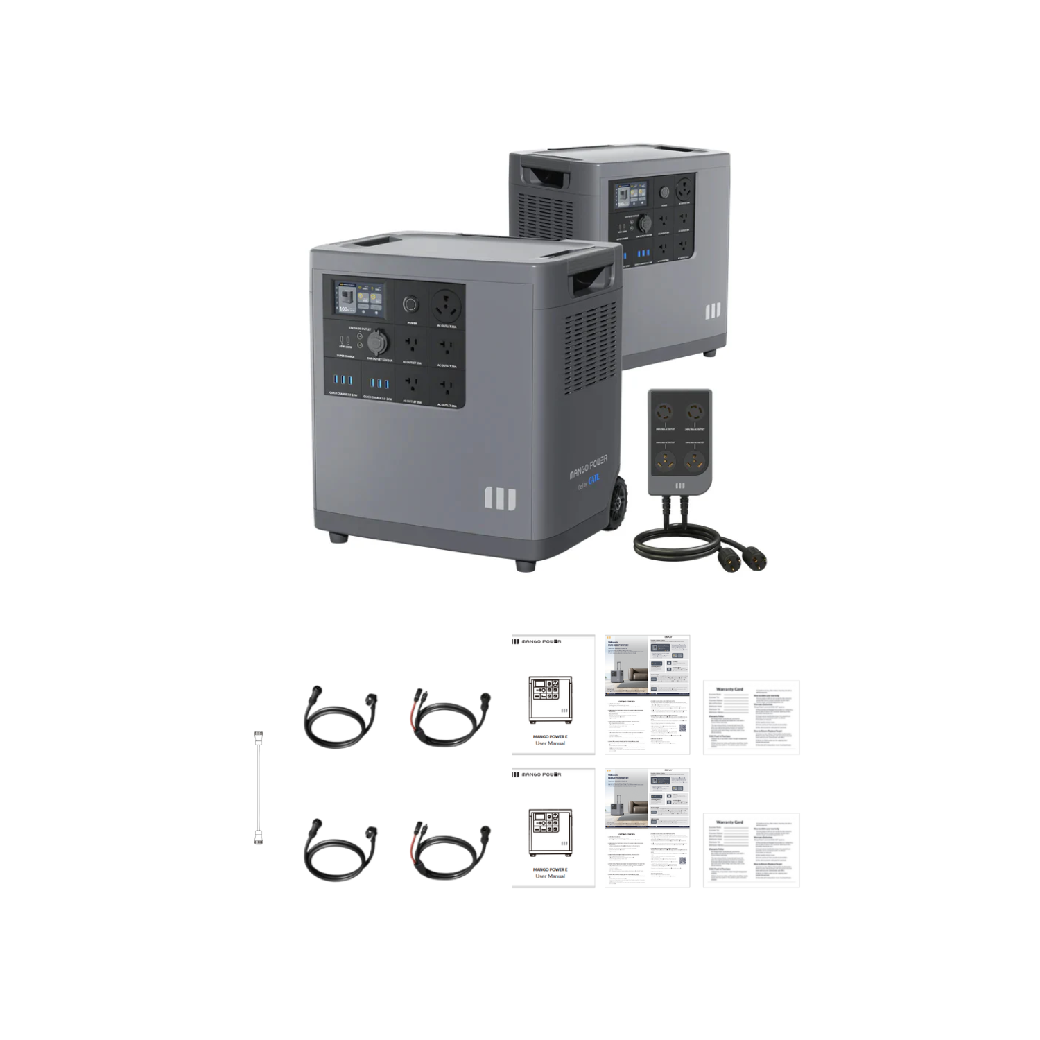 240V Power Kit | 2 x Mango Power E + 1 x mSocket Pro Inclusions