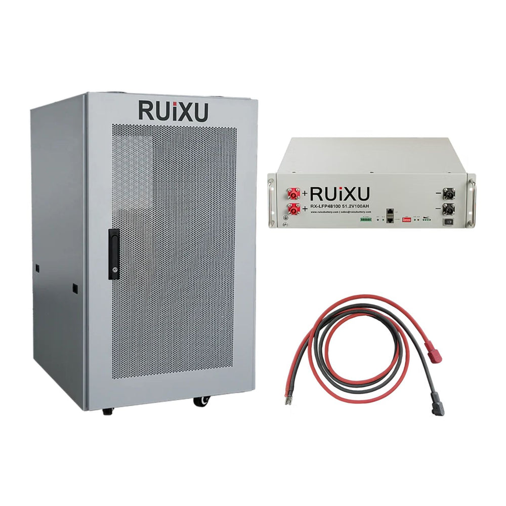 RUiXU RX-LFP48100 51.2V Server Rack Batteries | 5.12kWh Standard & Self-Heating Models