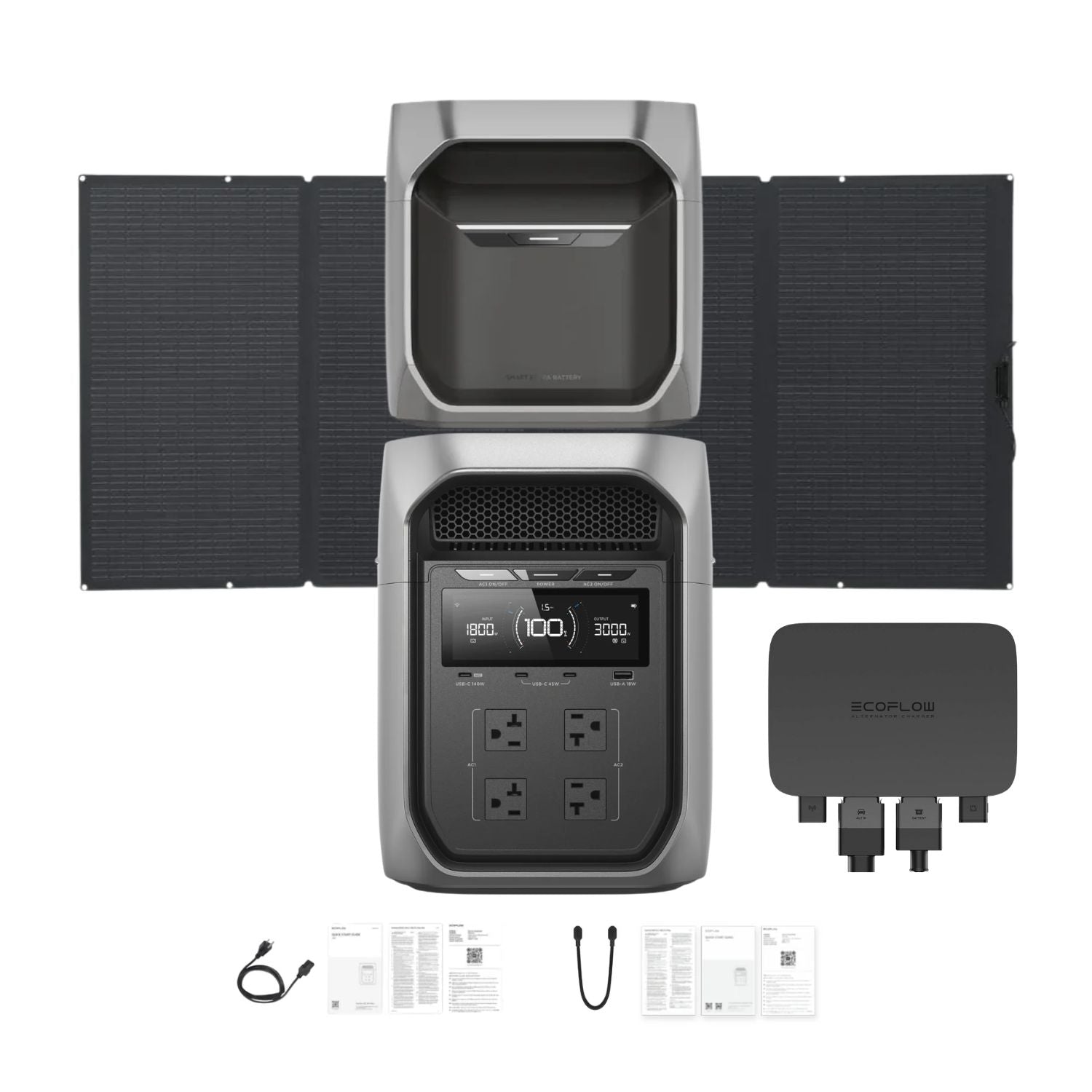 EcoFlow DELTA 3 Max Plus Portable Power Station | 2048Wh | 3000W