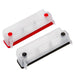 250A red and black bus bars with clear covers fitted and colored caps