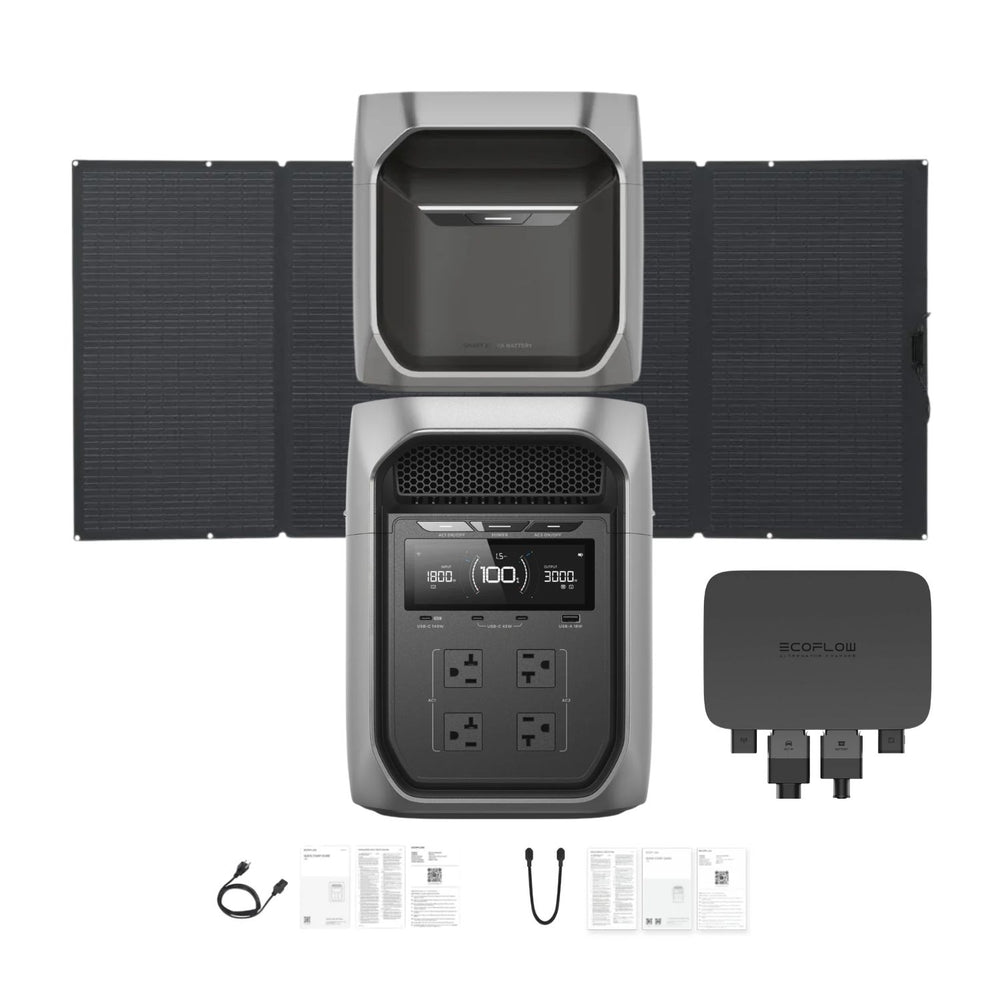 EcoFlow DELTA 3 Max Plus Portable Power Station | 2048Wh | 3000W | 1000W Solar Input