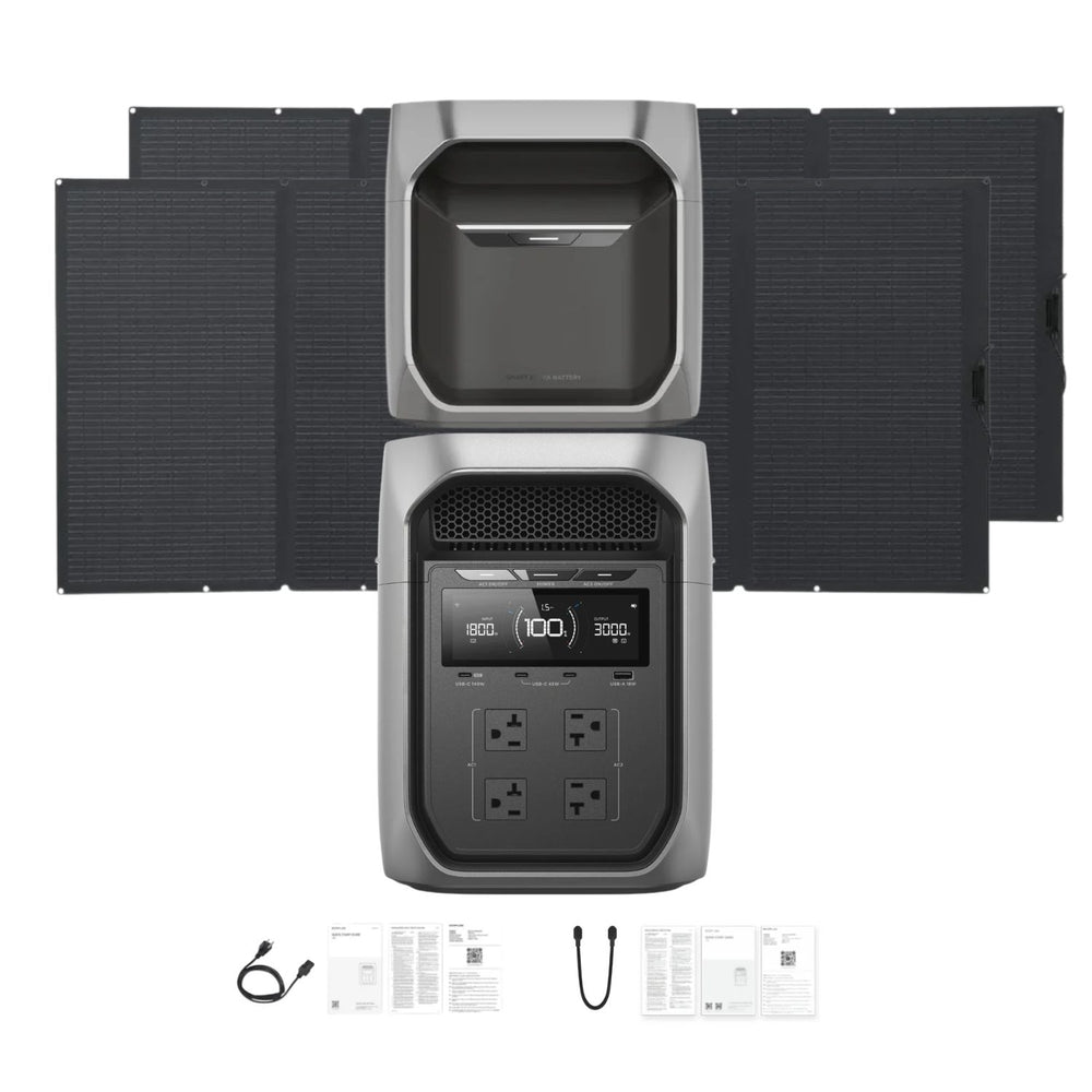 EcoFlow DELTA 3 Max Plus Portable Power Station | 2048Wh | 3000W | 1000W Solar Input