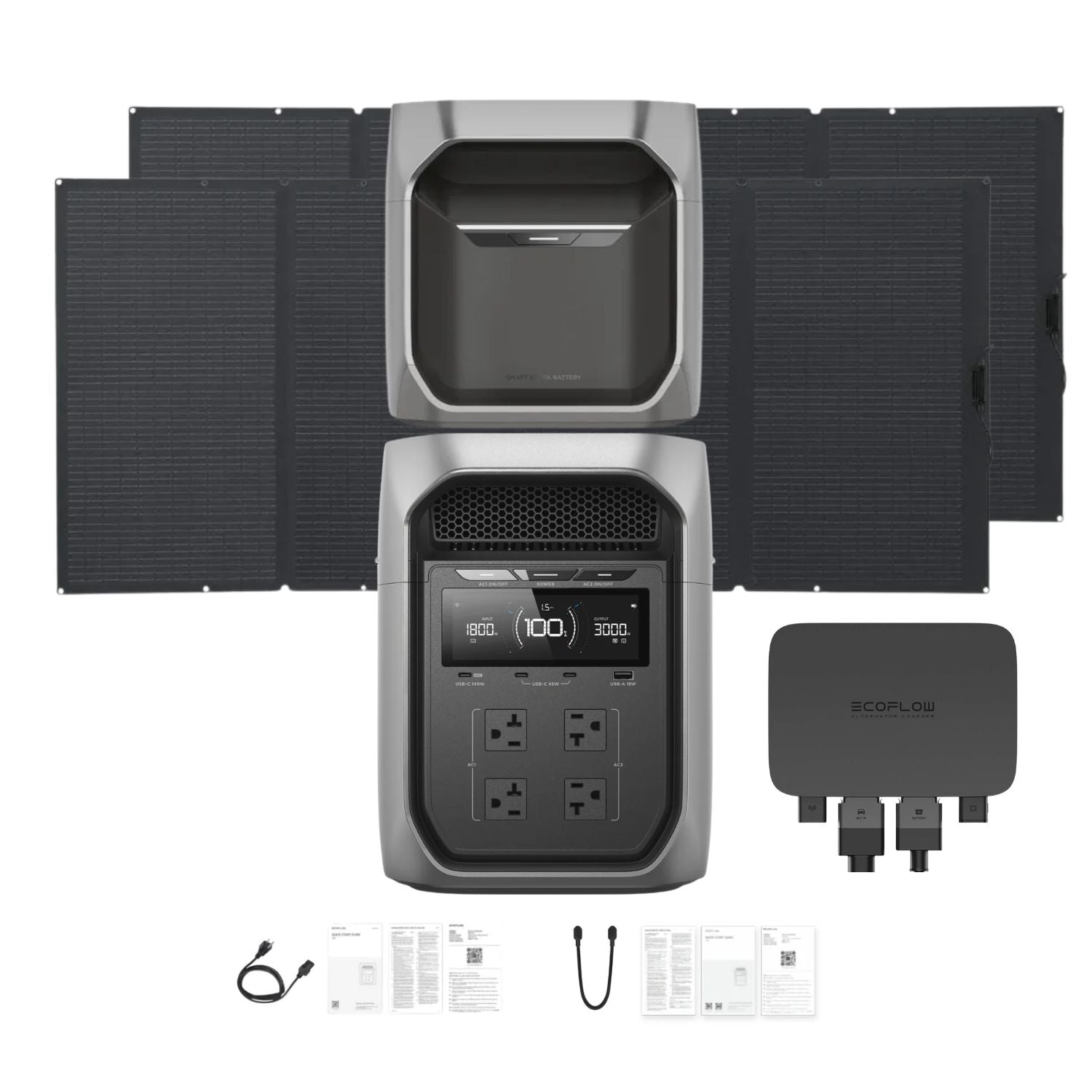 EcoFlow DELTA 3 Max Plus Portable Power Station | 2048Wh | 3000W | 1000W Solar Input
