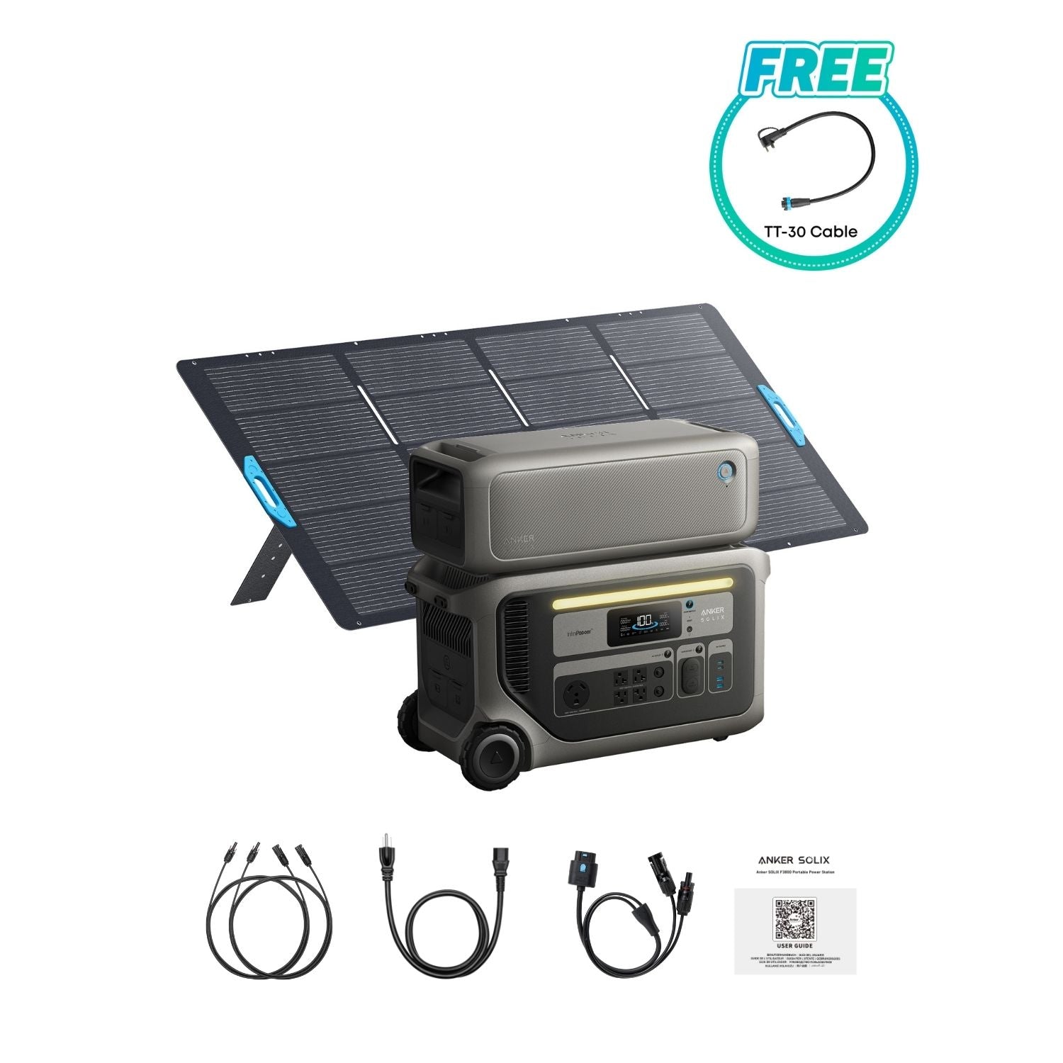 Anker SOLIX F3000 Portable Power Station | 3072Wh | 3600W | 2400W Solar Input