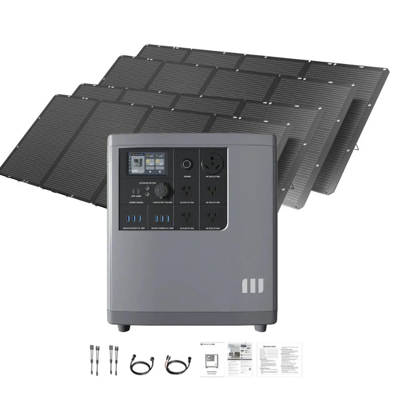 Mango Power E Home Backup and Portable Power Station | 3533Wh | 3000W | 2000W Solar Input