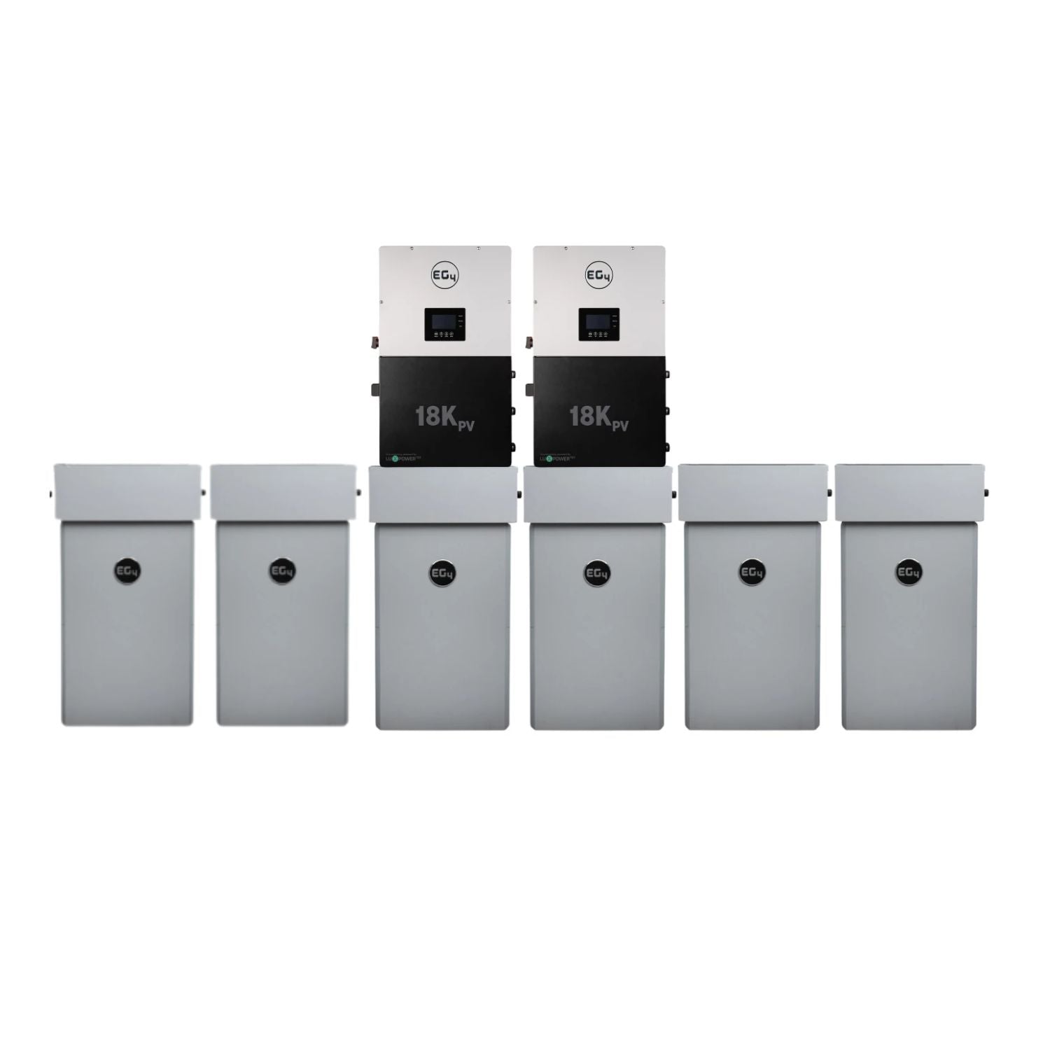 2 x EG4 18 KPV + 6X EG4 280AH Wallmount