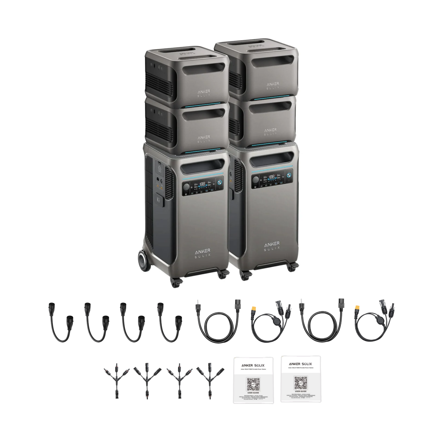 2 x SOLIX F3800 + Double Power Hub + 4 x Expansion Battery Inclusions 