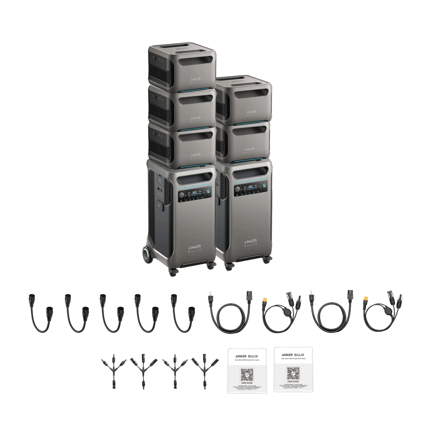 2 x SOLIX F3800 + Double Power Hub + 5 x Expansion Battery Inclusions 