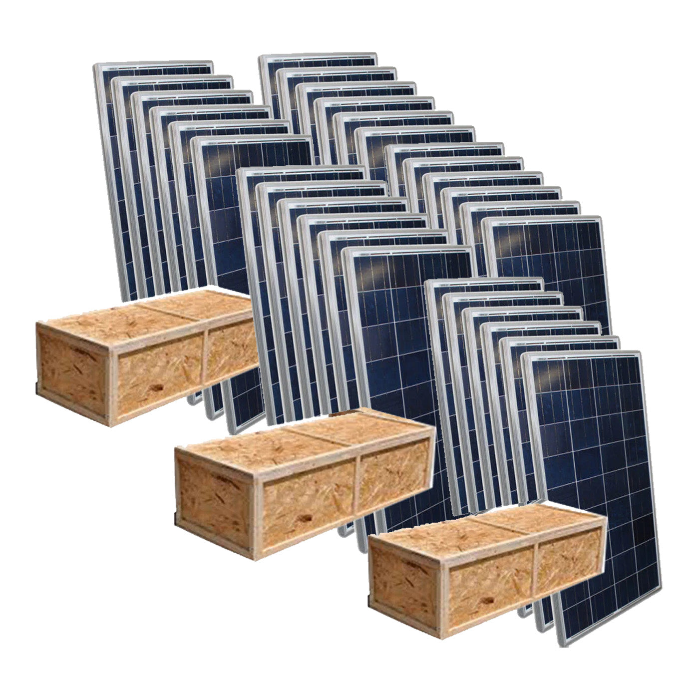 30-Pack Of AIMS Power 330 Watt Monocrystalline Solar Panel With Aluminum Frame
