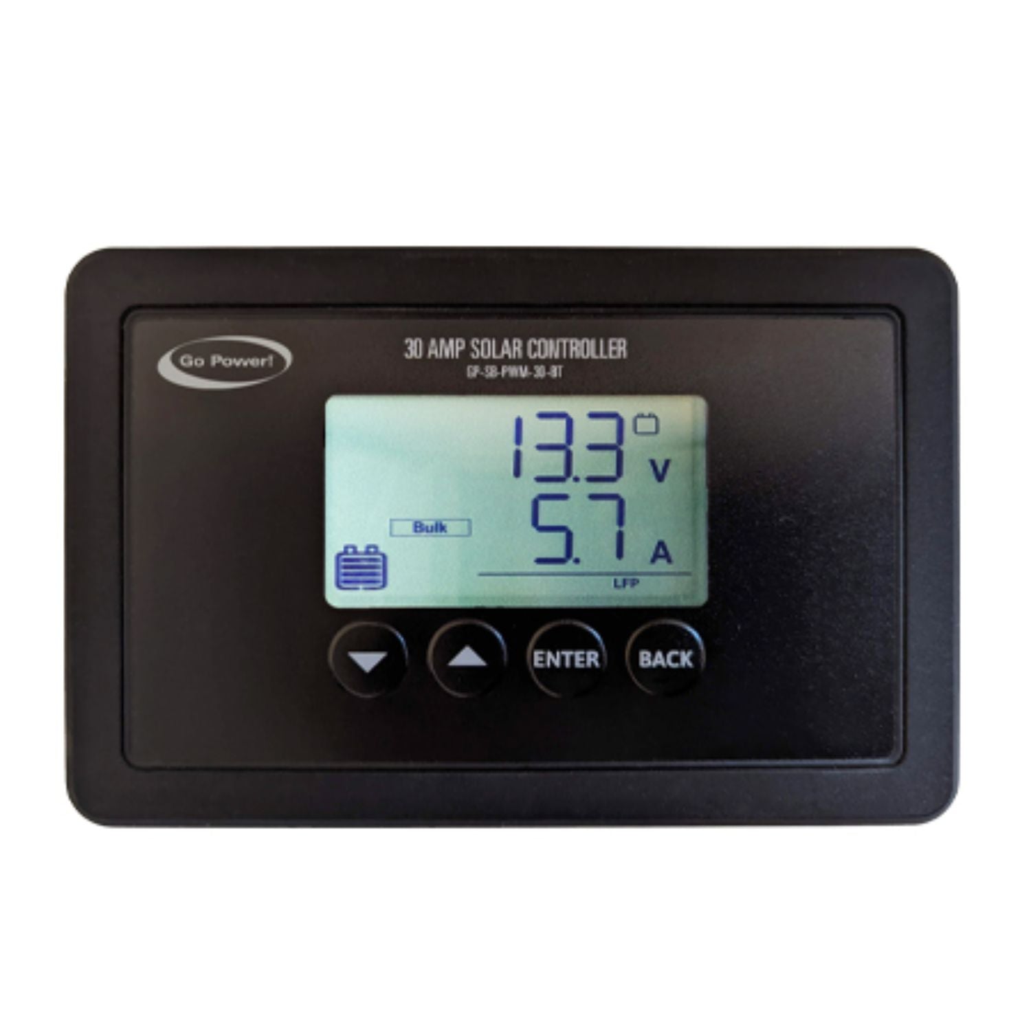 30-amp single-bank, Bluetooth® PWM Solar Controller (GP-SB-PWM-30BT)