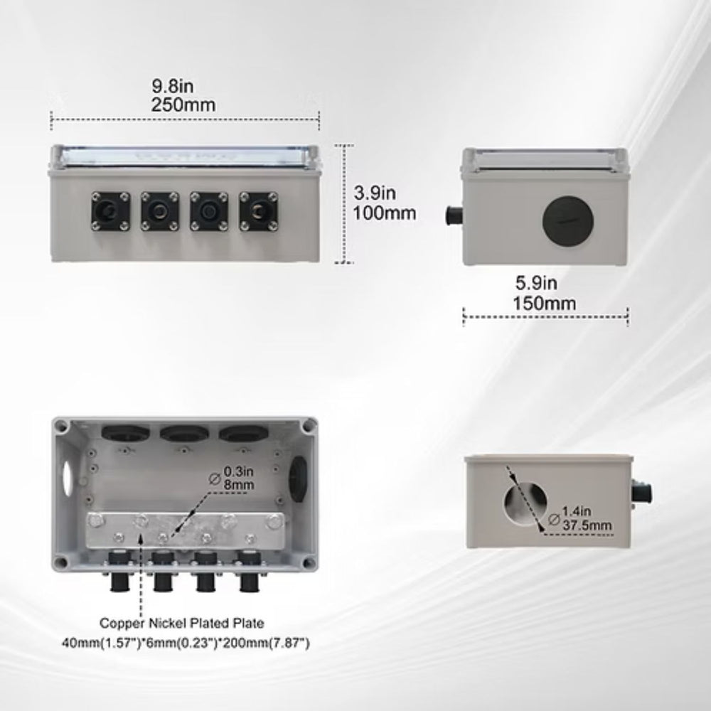 RUiXU RX9MP Busbar - dimensions 