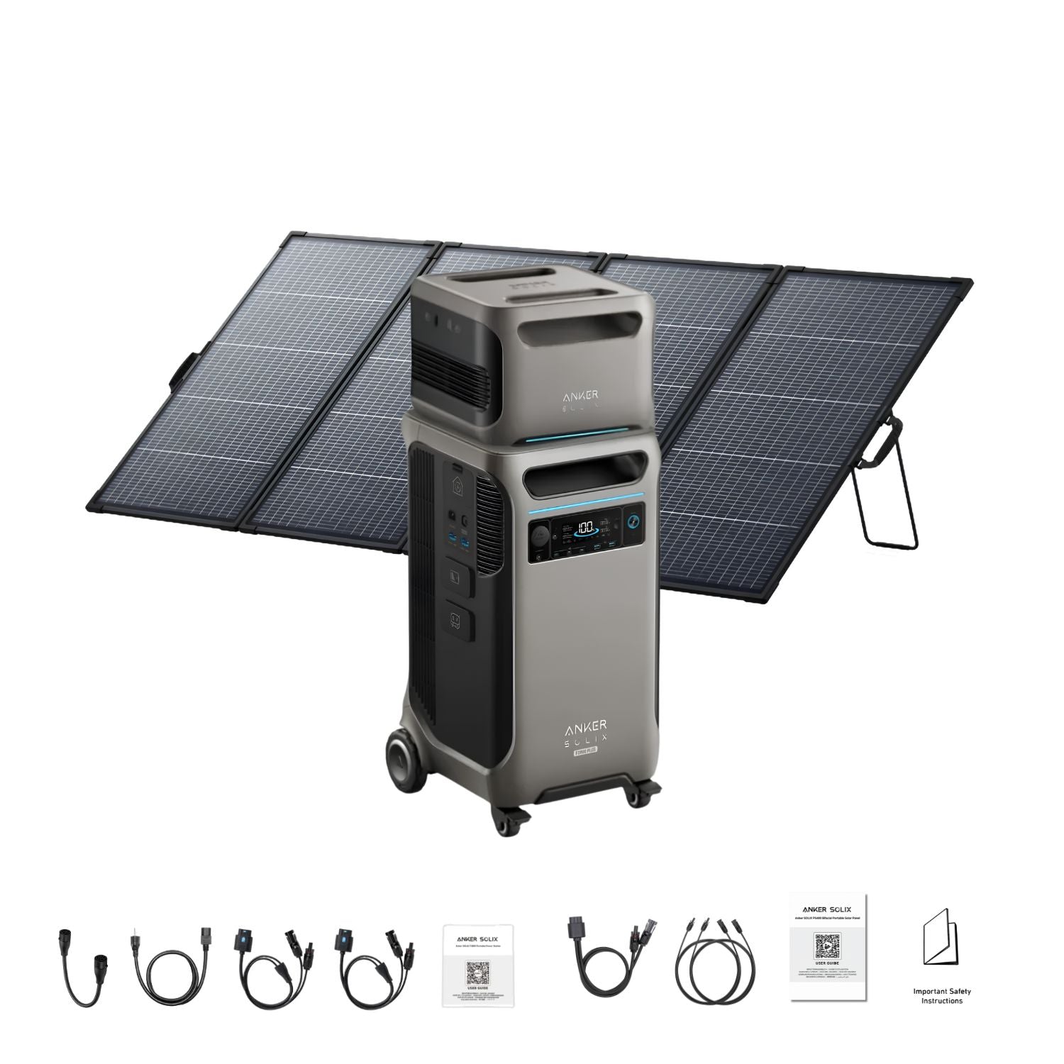 Anker SOLIX F3800 Plus Portable Power Station | 3840Wh | 6000W |  3200W Solar Input