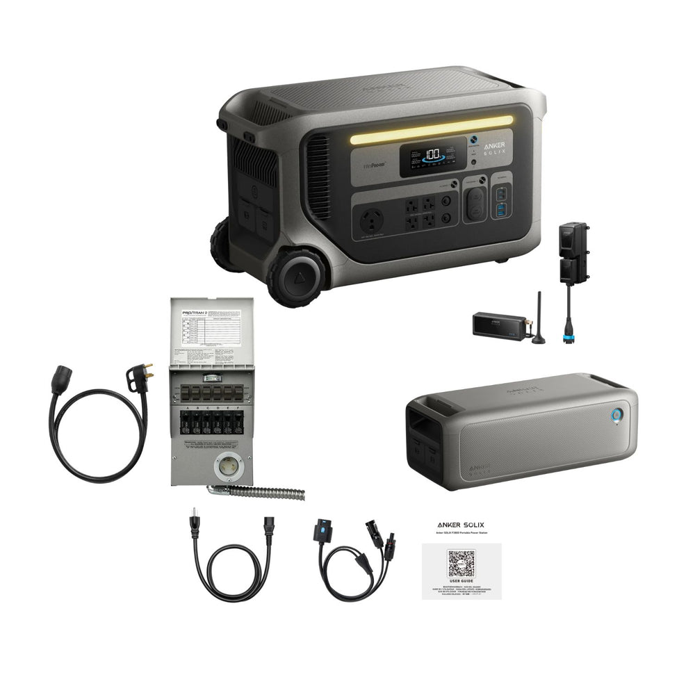 Anker SOLIX F3000 Portable Power Station | 3072Wh | 3600W | 2400W Solar Input