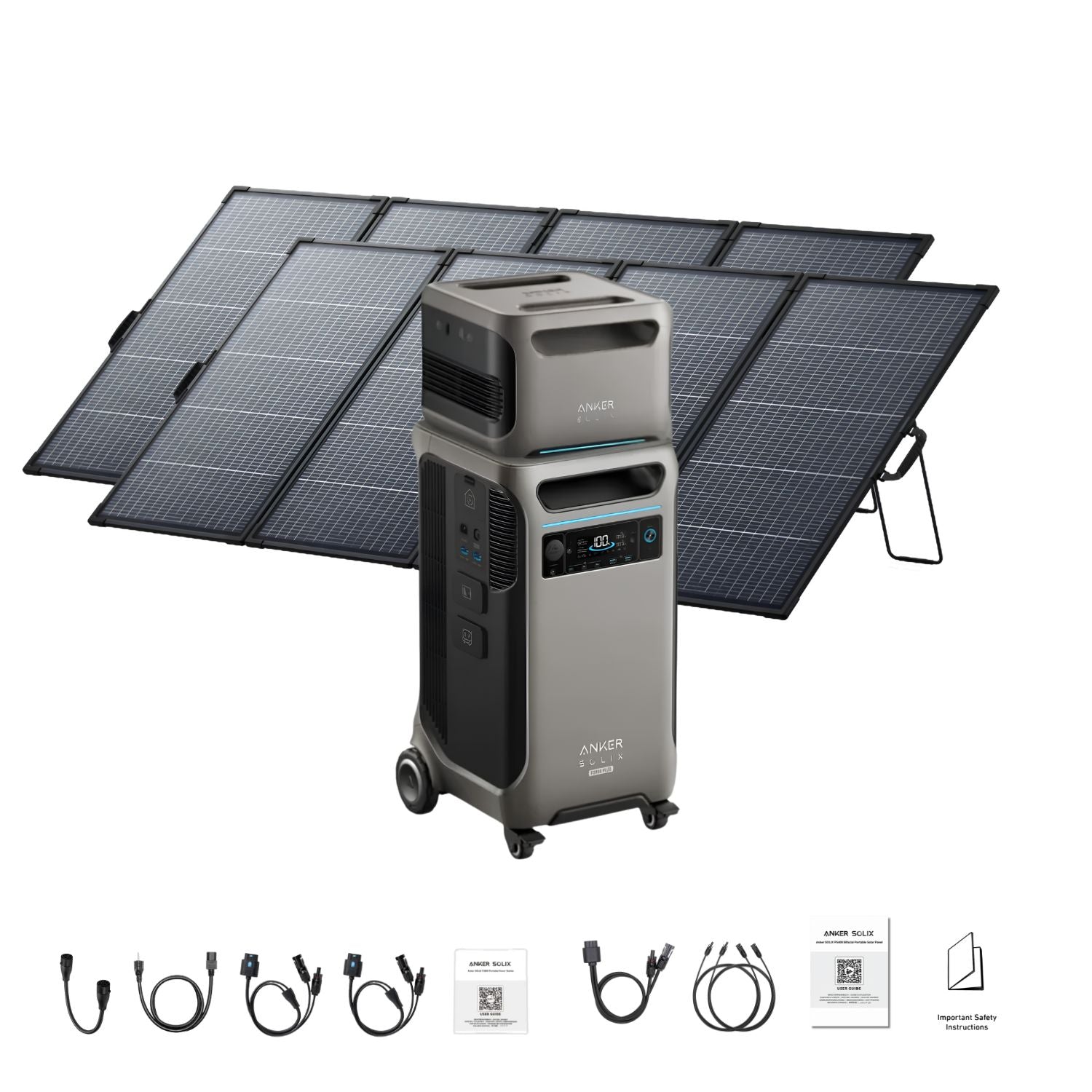 Anker SOLIX F3800 Plus Portable Power Station | 3840Wh | 6000W |  3200W Solar Input