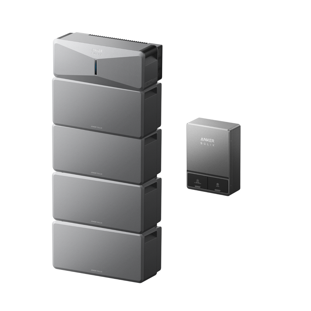 Anker SOLIX E10 Smart Hybrid Whole-Home Backup System | 6-30kWh LiFePO4 Battery | 10-30kW Turbo Output | 9kW Solar Input | Smart Grid & Storm-Guard