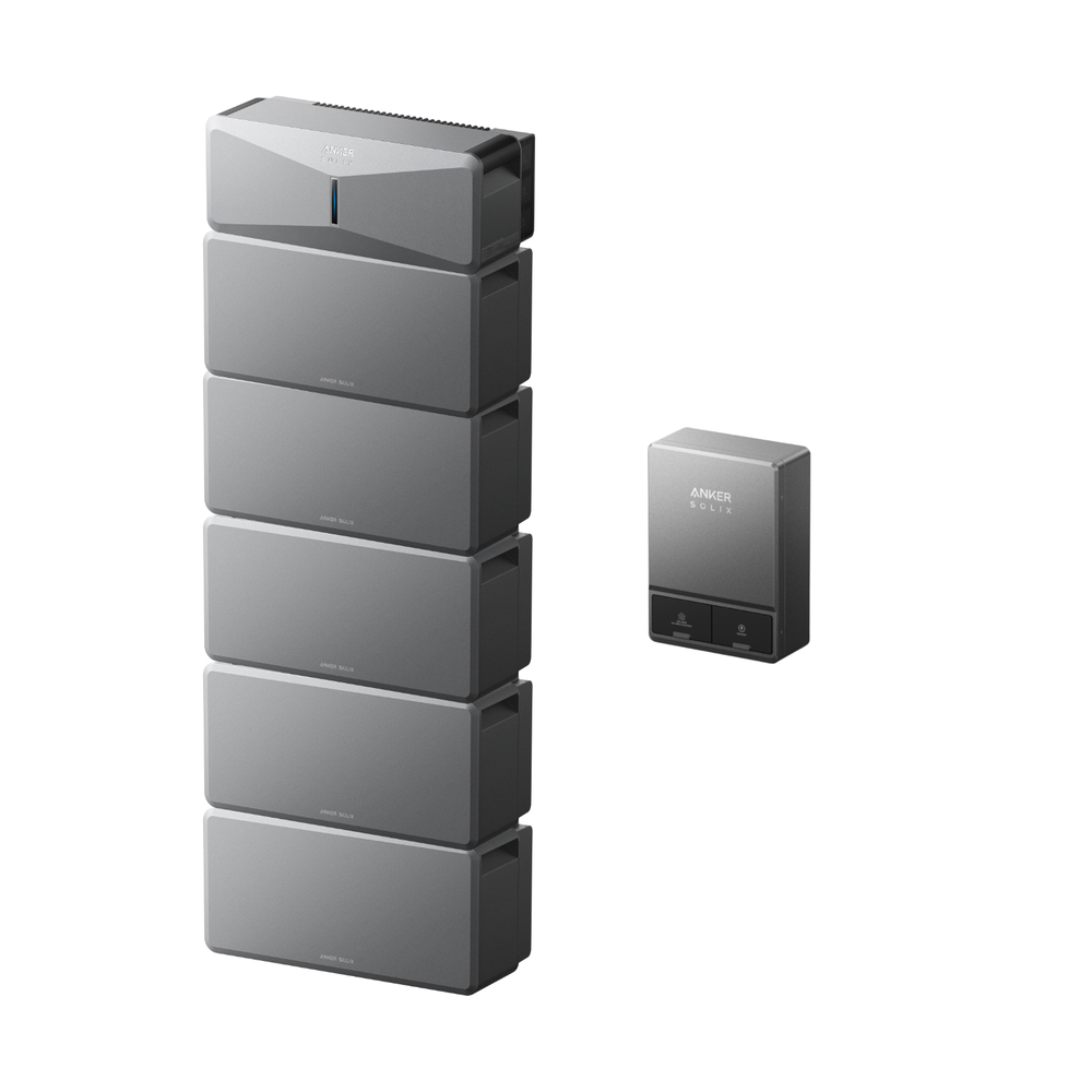 Anker SOLIX E10 Smart Hybrid Whole-Home Backup System | 6-30kWh LiFePO4 Battery | 10-30kW Turbo Output | 9kW Solar Input | Smart Grid & Storm-Guard