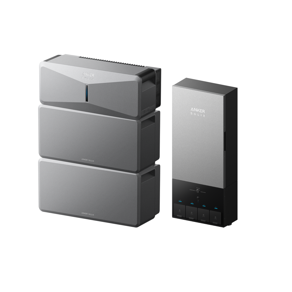 Anker SOLIX E10 Smart Hybrid Whole-Home Backup System | 6-30kWh LiFePO4 Battery | 10-30kW Turbo Output | 9kW Solar Input | Smart Grid & Storm-Guard
