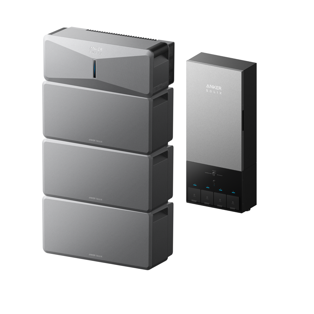 Anker SOLIX E10 Smart Hybrid Whole-Home Backup System | 6-30kWh LiFePO4 Battery | 10-30kW Turbo Output | 9kW Solar Input | Smart Grid & Storm-Guard